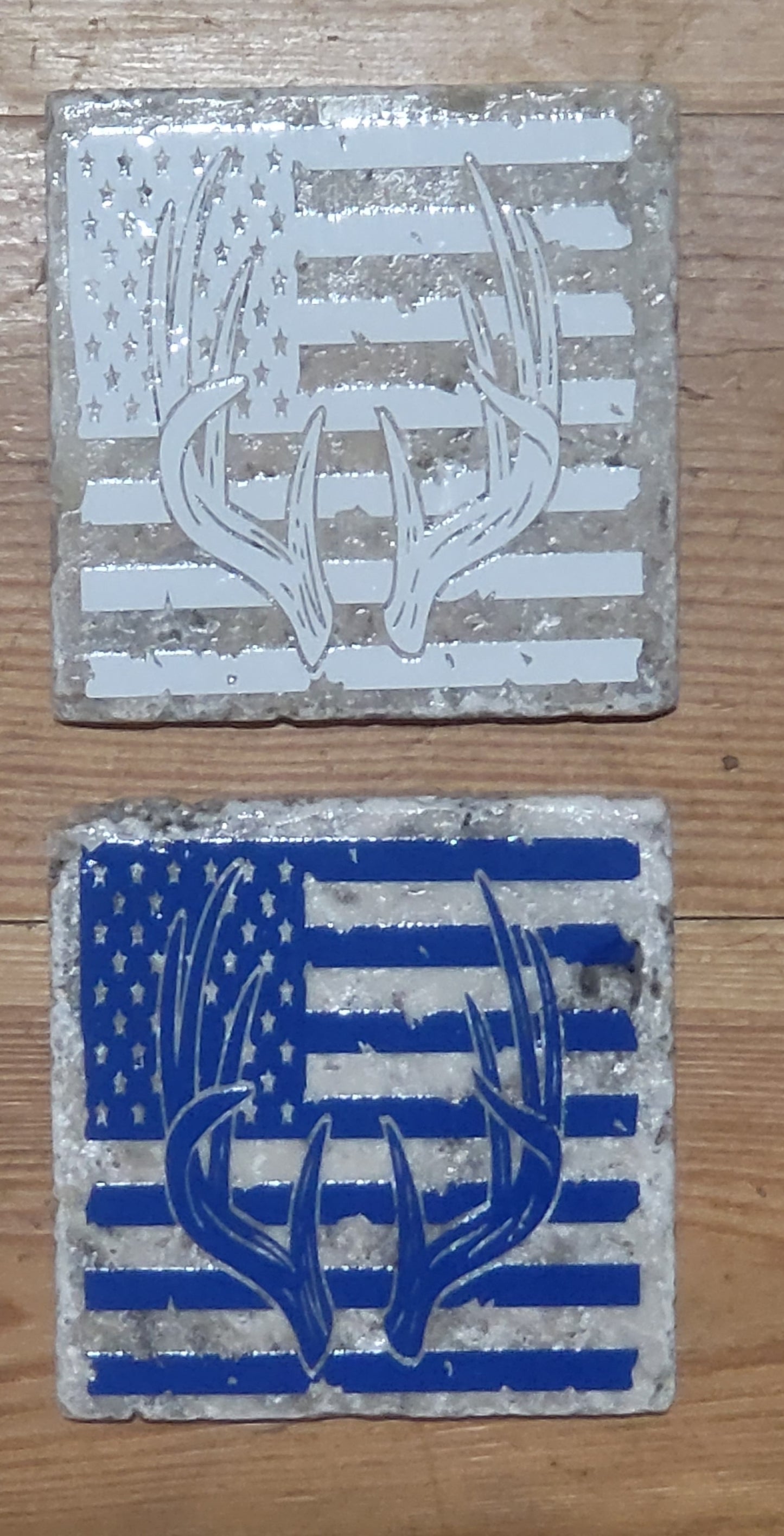 Distressed American Flag Natural stone coasters