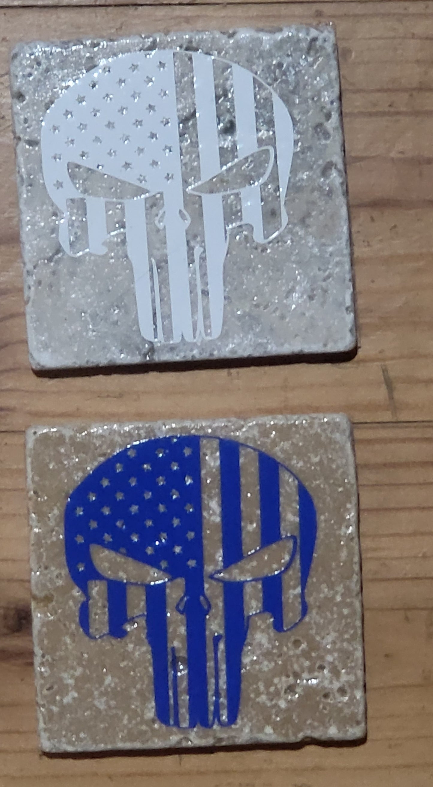 Distressed American Flag Natural stone coasters