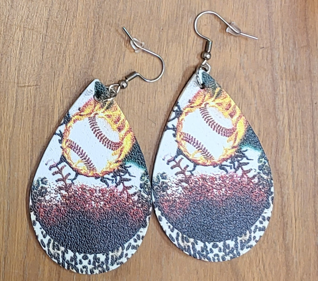 Sports themed earrings