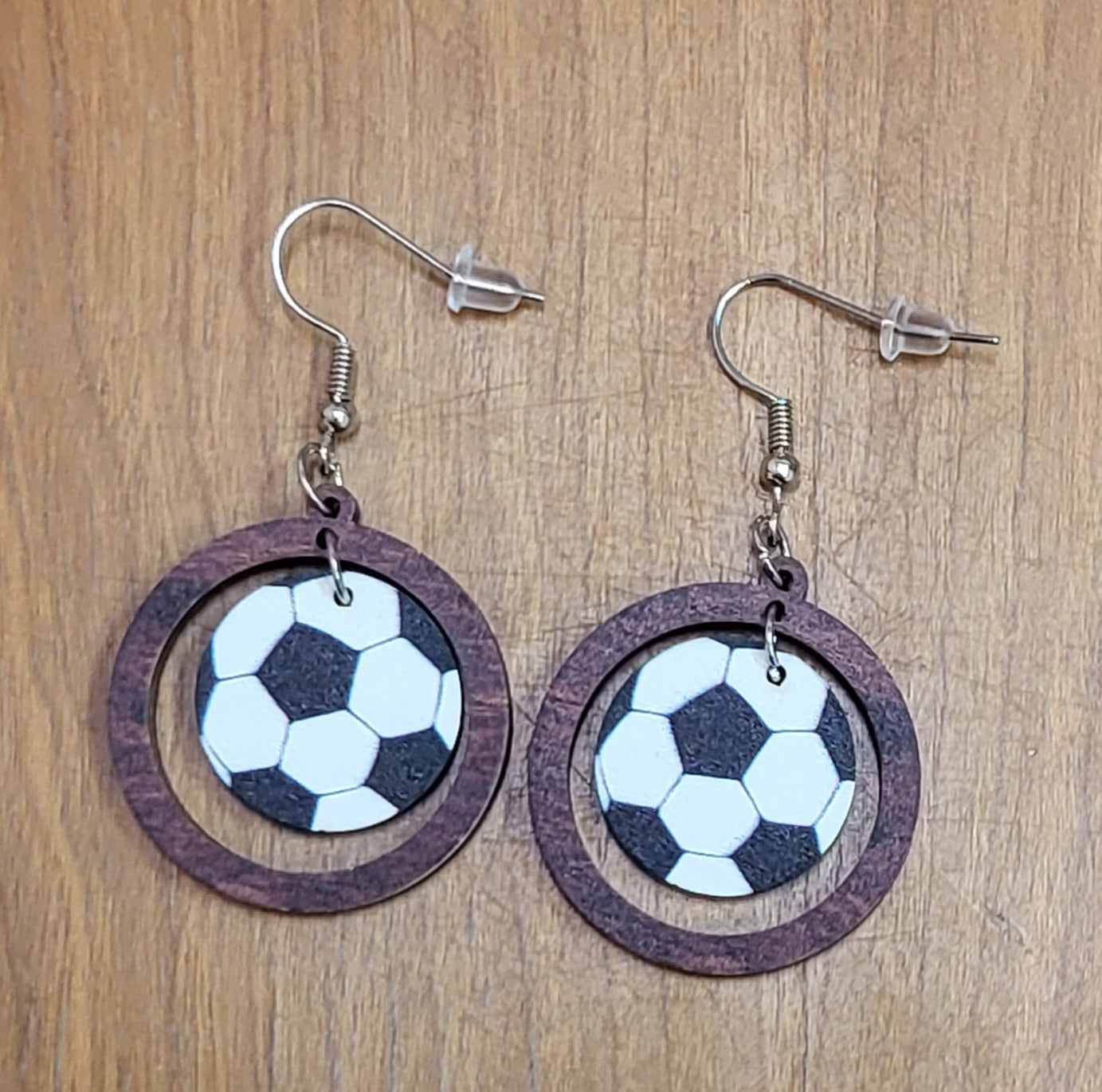 Sports themed earrings