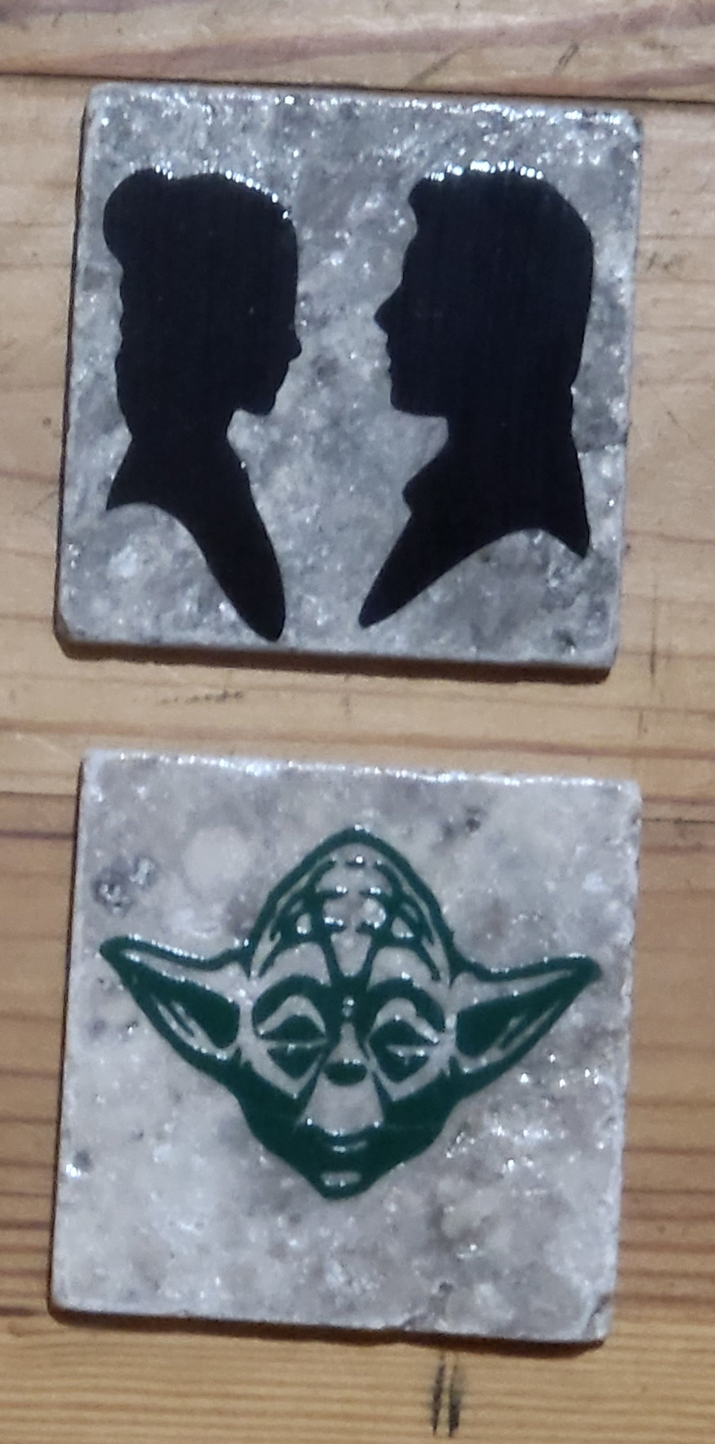 Star Wars themed Natural stone coasters