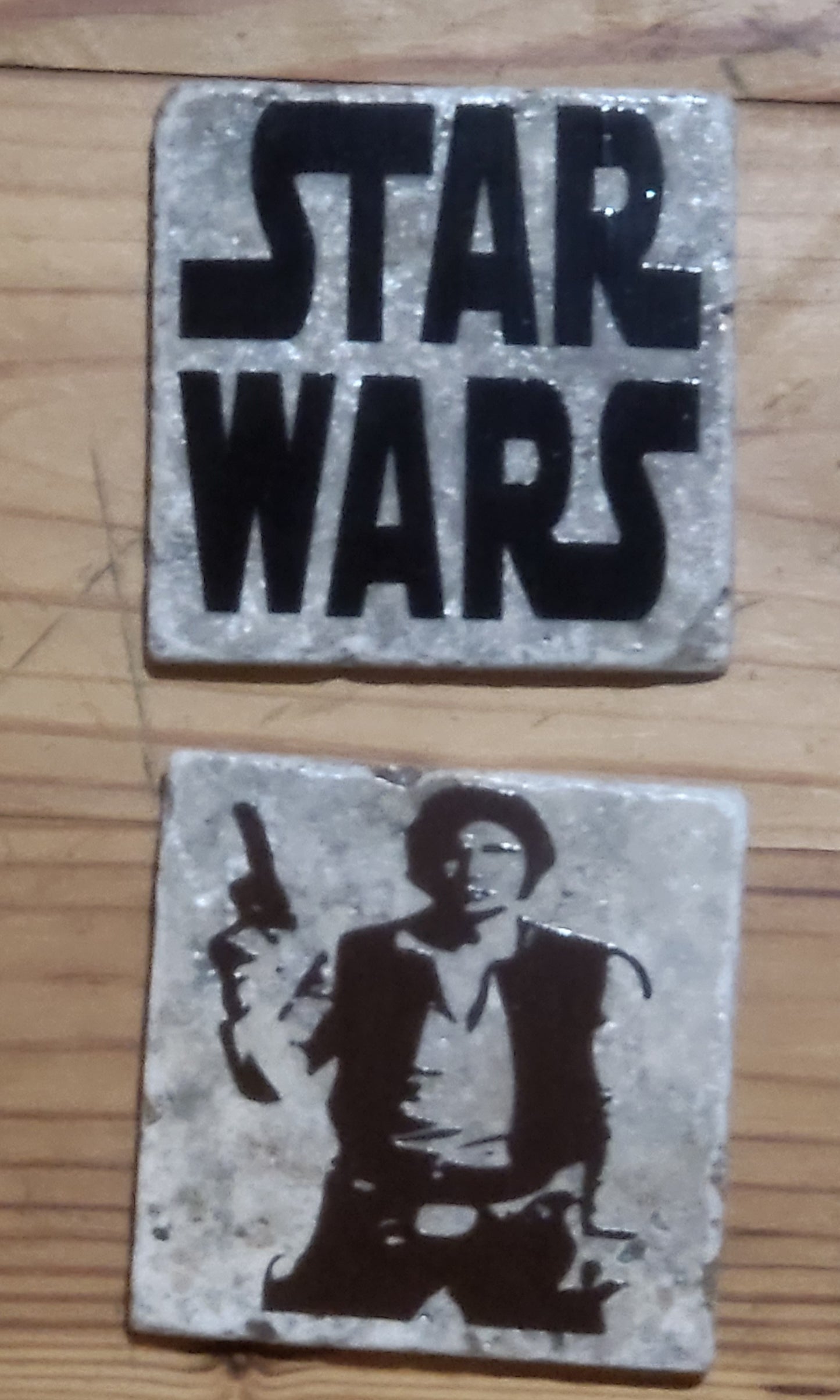 Star Wars themed Natural stone coasters